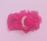 babyhaarbandje fuchsia 1 maat 