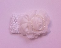 babyhaarbandje wit/creme 1 maat