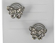 set curlies vlinder strass
