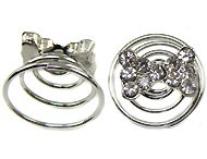 set curlies strikje  strass