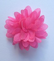 haarclip glitterbloem fuchsia 