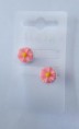 set curlies bloem roze