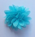 haarclip glitterbloem turquoise 