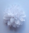 haarclip glitterbloem wit