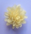 haarclip glitterbloem lichtgeel