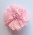 haarclip roze met strass